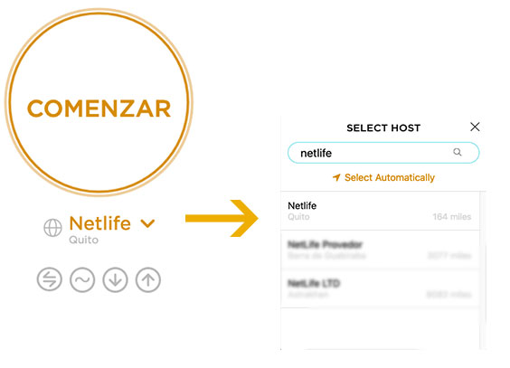 Test de velocidad netlife